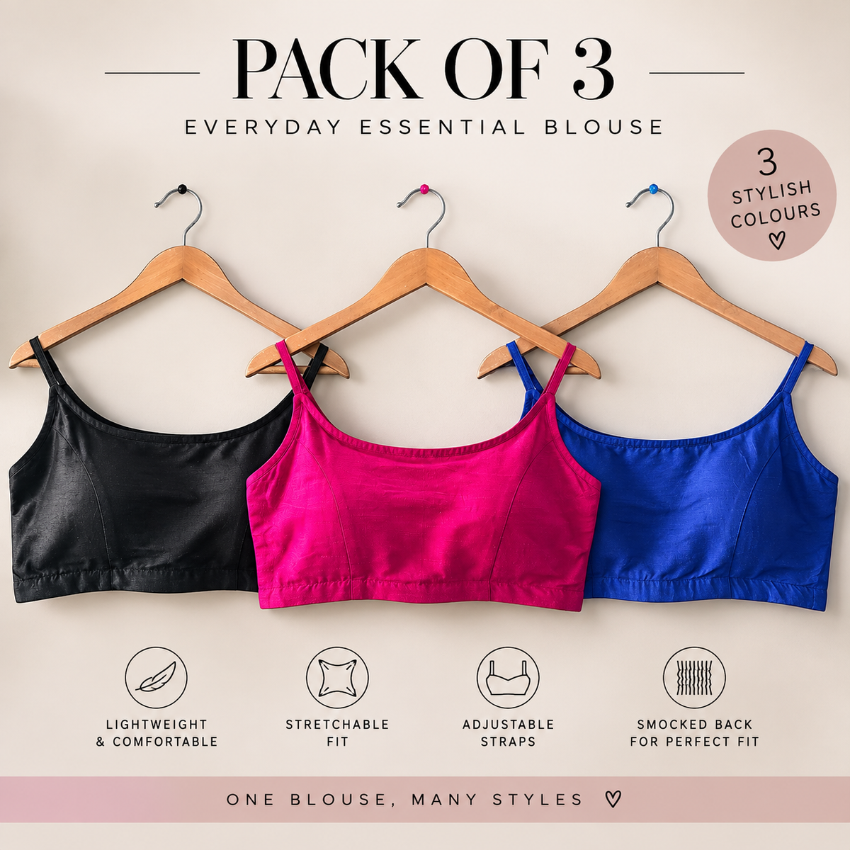 Flex Fit Blouse - Combo Set