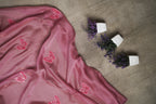Butterfly Organza Saree – Pink
