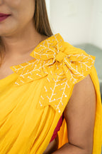 Haldi Yellow Chiffon Saree