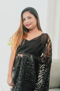 Pre-Stitched Organza Saree