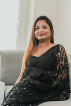 Pre-Stitched Organza Saree