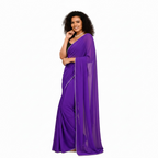 Noor Pearl Chiffon Saree Collection - Purple