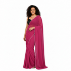 Noor Pearl Chiffon Saree Collection - Medium Pink