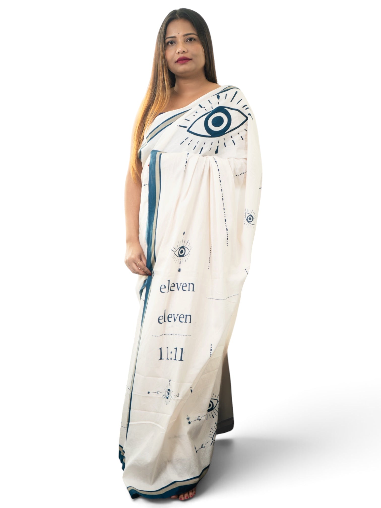 11:11 Evil Eye Saree